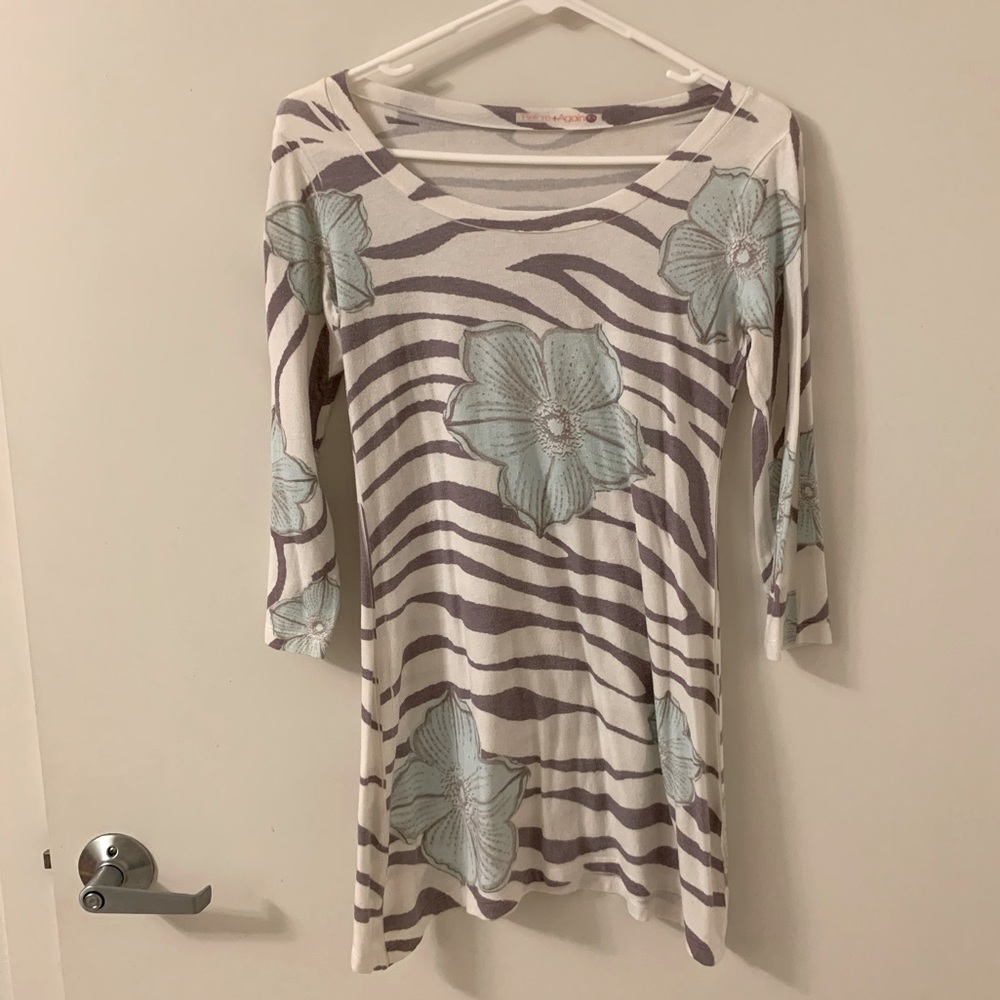 Long sleeve tunic floral shirt